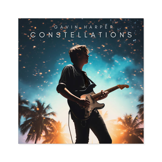 Constellations Square Sticker, Indoor/Outdoor