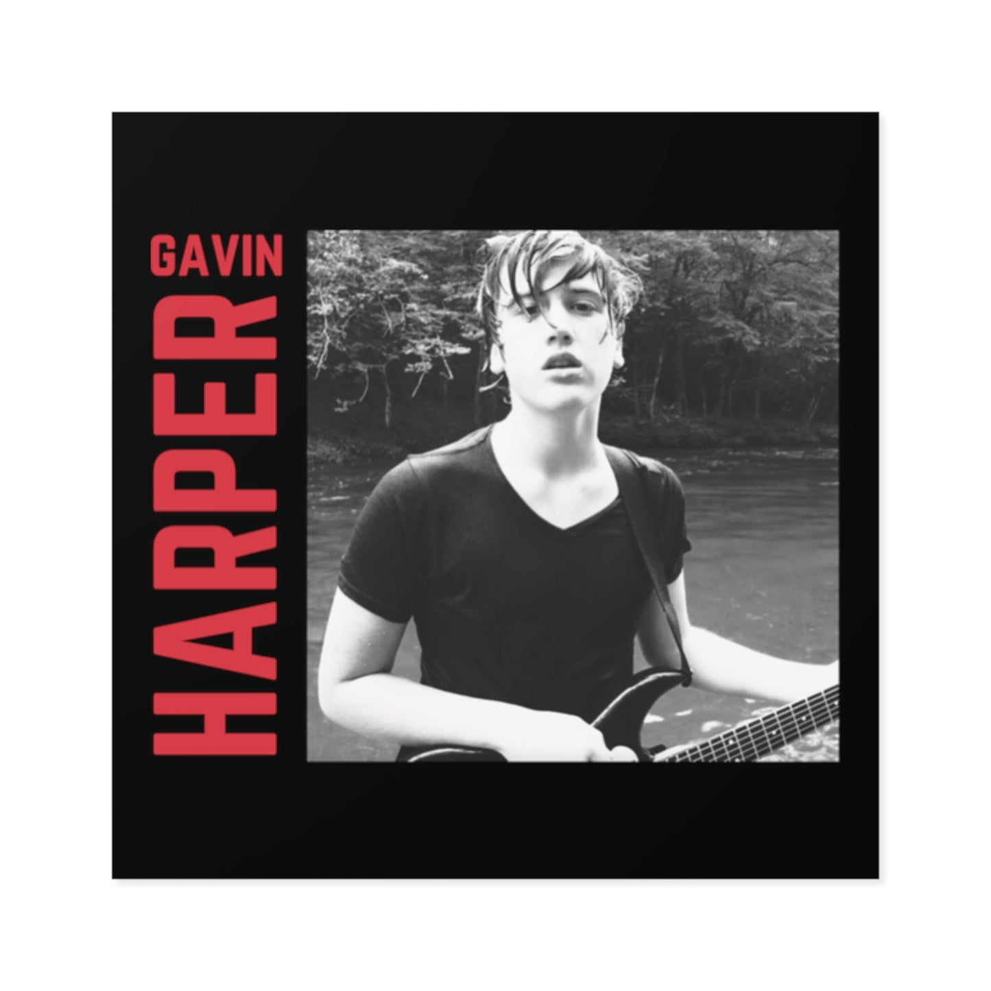 Gavin Harper River Square Sticker, Indoor/Outdoor