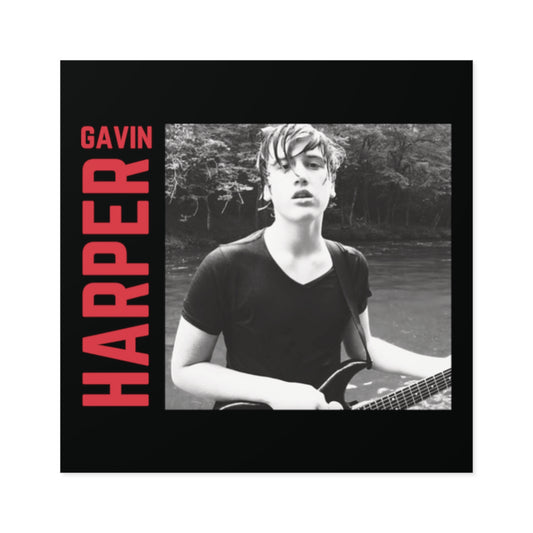 Gavin Harper River Square Sticker, Indoor/Outdoor